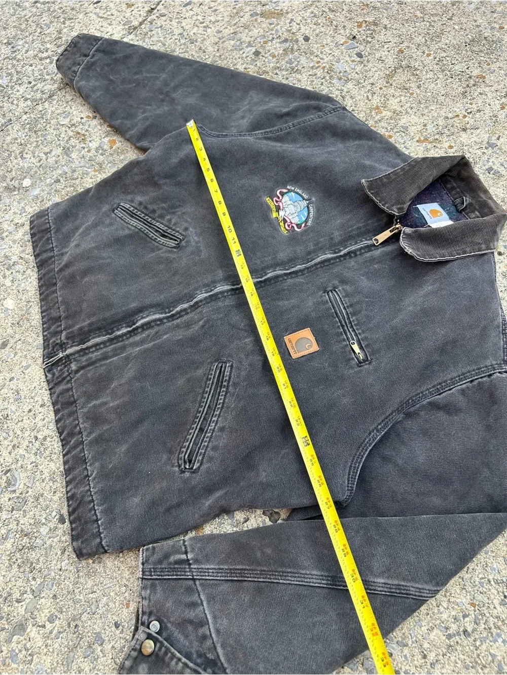 VTG Rare 90’s Carhartt Detroit Jacket J43 ONX Black Size XL USA